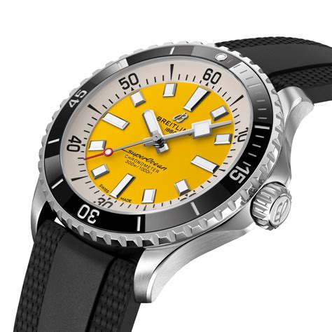 breitling yellow scheme|Superocean Automatic 42 My22 .